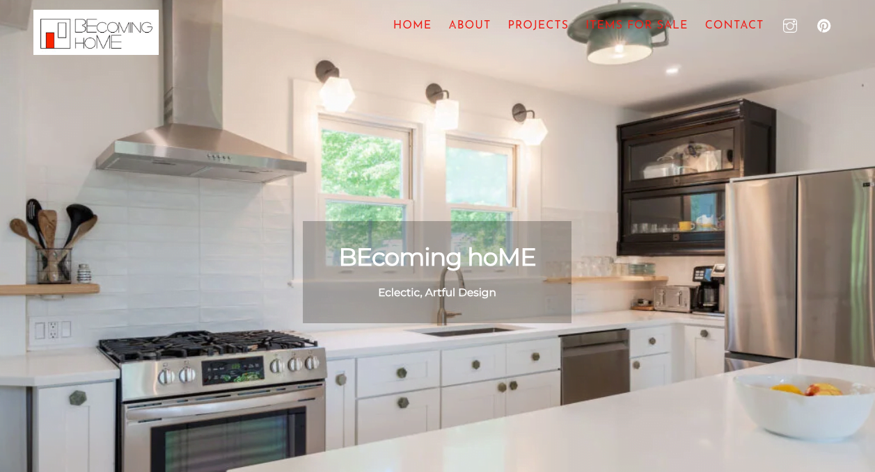 Becoming Home Kitchen page